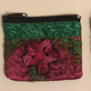 Artisanal Hand Embroidered Card/Coin/Keys Holder